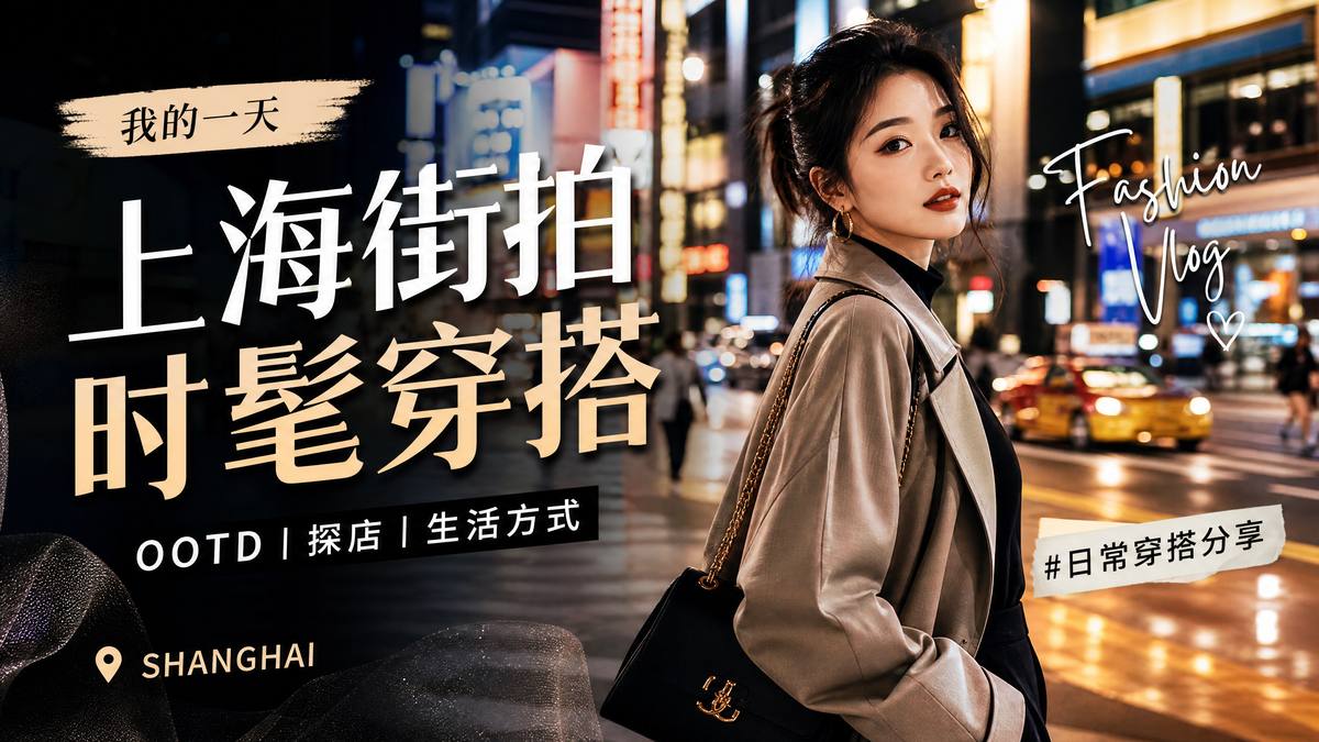 黑料时尚视频-上海街拍穿搭视频